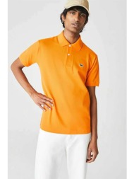 lacoste ανδρική πόλο μπλούζα με κεντημένο λογότυπο - l1212 πορτοκαλί