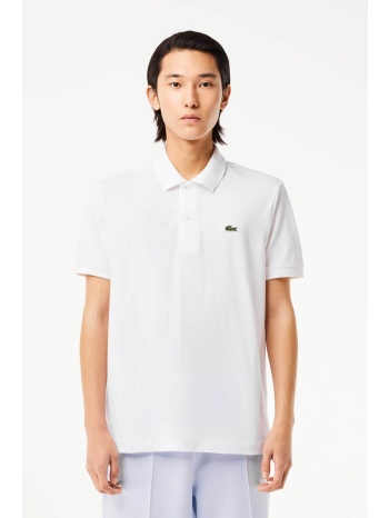 lacoste ανδρική πόλο μπλούζα με κεντημένο λογότυπο - l1212