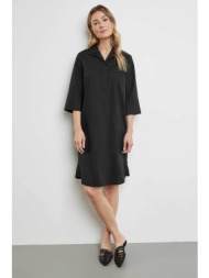 gerry weber γυναικείο mini φόρεμα με μανίκι 3/4 casual fit - 285045-66449 μαύρο