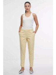 orsay γυναικείο παντελόνι μονόχρωμο με τσέπες μπροστά και πίσω cigarette fit - 1000271-x13-0822 κίτρ