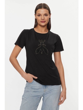 patrizia pepe γυναικείο t-shirt με λογότυπο από strass