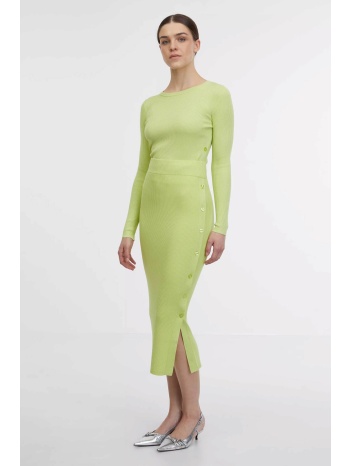 orsay γυναικεία midi πλεκτή φούστα ribbed 