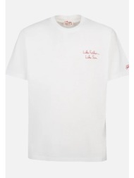 mc2 saint barth ανδρικό βαμβακερό t-shirt μονόχρωμο με contrast print `homer bart` - tshm001-00227f 