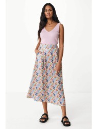 mexx γυναικεία midi φούστα με all-over πολύχρωμο pattern και τσέπες μπροστά - mf007401841w πολύχρωμο