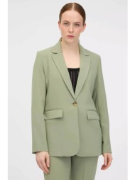 orsay γυναικείο σακάκι μονόχρωμο με άνοιγμα πίσω και διακοσμητικά πατ - 1000596-x17-0115 πράσινο ανο