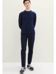 tom tailor ανδρικό chino παντελόνι regular tapered fit - 1040261 μπλε σκούρο