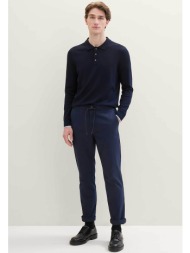tom tailor ανδρικό chino παντελόνι ελαστικό regular fit - 1041307 μπλε σκούρο
