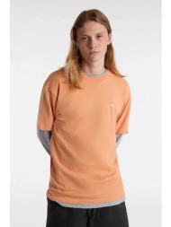 vans ανδρικό t-shirt μονόχρωμο `left chest logo` - vn0a3czecr51 πορτοκαλί