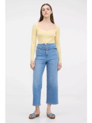 orsay γυναικείο τζιν παντελόνι μονόχρωμο βαμβακερό cropped πεντάτσεπο - 1000428-d00-0128 denim blue 