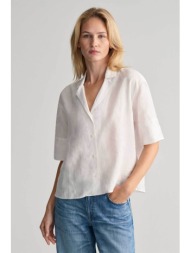 gant γυναικείο λινό πουκάμισο μονόχρωμο relaxed fit - 4300334 λευκό