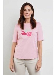 gerry weber γυναικείο t-shirt με graphic print - 270029-44041 ροζ