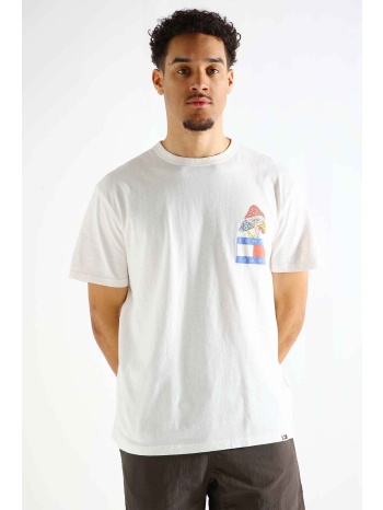 tommy jeans ανδρικό t-shirt με graphic print regular fit 