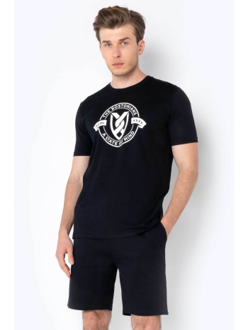 the bostonians ανδρικό μονόχρωμο σορτς με ελαστική μέση