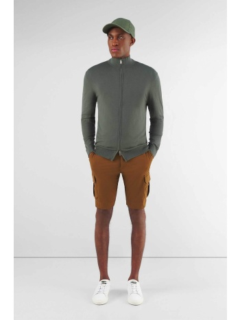 profuomo ανδρική πλεκτή ζακέτα με ψηλό λαιμό slim fit  σε προσφορά