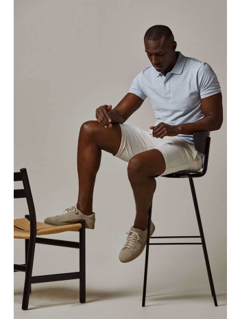 profuomo ανδρική κοντομάνικη πόλο μπλούζα πικέ slim fit 