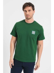 selected ανδρικό t-shirt με print regular fit - 16094013 πράσινο