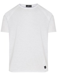 dirty laundry ανδρικό μονόχρωμο t-shirt με reglan μανίκια regular fit - dlmt000564 λευκό