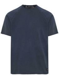 dirty laundry ανδρικό μονόχρωμο t-shirt με reglan μανίκια regular fit - dlmt000564 μπλε σκούρο