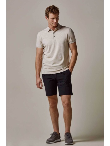 profuomo ανδρική κοντομάνικη πόλο μπλούζα stretch normal