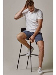profuomo ανδρική κοντομάνικη πόλο μπλούζα πικέ slim fit - ppvj10040a λευκό