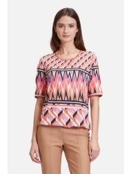betty barclay γυναικεία βαμβακερή μπλούζα με all-over print - 2052/2514 πολύχρωμο