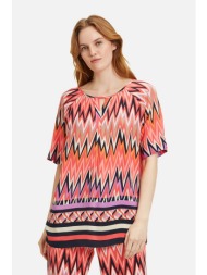 betty barclay γυναικεία μπλούζα με all-over γεωμετρικό print - 8674/2515 πολύχρωμο