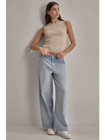 dkny γυναικείο τζην παντελόνι ψηλόμεσο wide leg - dj4g4008 σε προσφορά