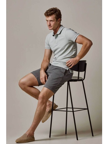 profuomo ανδρική κοντομάνικη πόλο μπλούζα πικέ slim fit  σε προσφορά