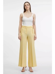 orsay γυναικείο παντελόνι μονόχρωμο με τσέπες μπροστά και ζώνη - αλυσίδα - 1000497-x13-0822 κίτρινο