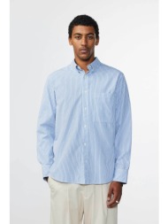 nn.07 ανδρικό πουκάμισο με ριγέ σχέδιο και τσέπη regular fit `cohen 5222` - 2425222229 μπλε ανοιχτό