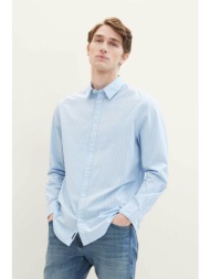 tom tailor ανδρικό πουκάμισο με ριγέ σχέδιο regular fit - 1041174 μπλε ανοιχτό