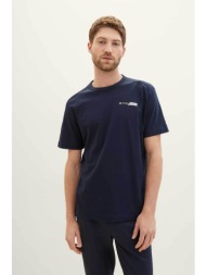 tom tailor ανδρικό t-shirt με graphic logo print regular fit - 1040821 μπλε σκούρο