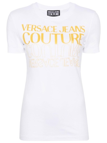 versace jeans couture γυναικείο t-shirt μονόχρωμο βαμβακερό σε προσφορά