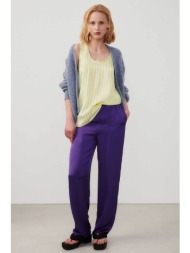 american vintage γυναικείο παντελόνι σατέν `widland` - wid10d μοβ