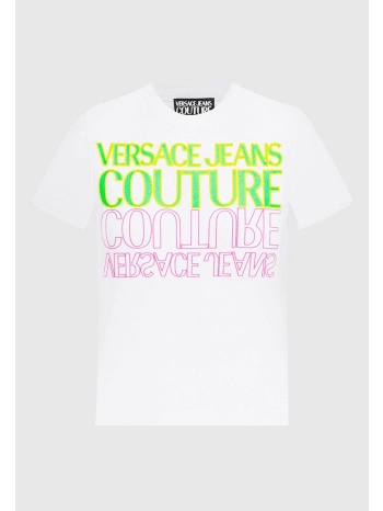 versace jeans couture γυναικείο t-shirt μονόχρωμο βαμβακερό σε προσφορά