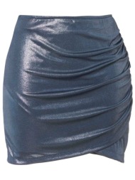 stefania frangista γυναικεία φούστα mini `the must have mini skirt glam silver` - sfc2313i ασημί
