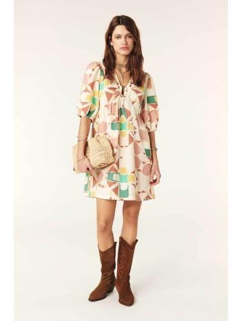 ba&sh γυναικείο mini φόρεμα με all-over πολύχρωμα