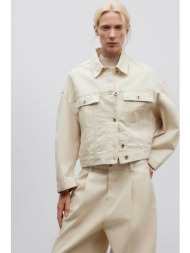 adolfo domínguez γυναικείο denim jacket oversize - 236052404 μπεζ