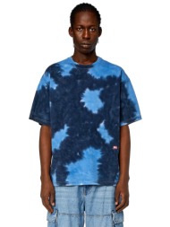 diesel ανδρικό t-shirt με tie-dye pattern relaxed fit `t-boxt-n15` - s24a133120clau μπλε