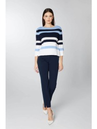 bella p γυναικεία μπλούζα colorblocked με μανίκι 3/4 - 20241.04003 γαλάζιο