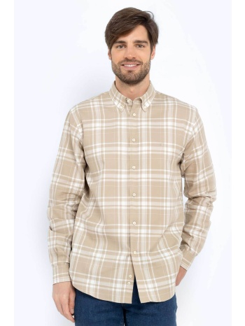 the bostonians ανδρικό πουκάμισο φλάμα button down με καρό
