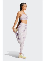 adidas γυναικείο ψηλόμεσο κολάν tight fit `train essentials aop flower tie-dye` - in6990 λιλά