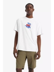 levi`s® ανδρικό t-shirt βαμβακερό μονόχρωμο με contrast logo patch και floral prints - 0008c0012 λευ