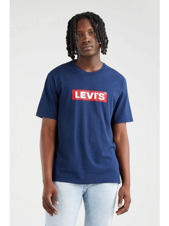 levi`s® ανδρικό t-shirt μονόχρωμο βαμβακερό με contrast