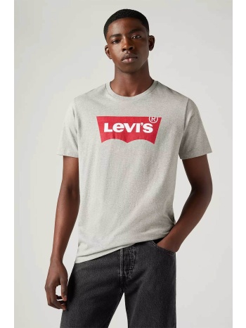 levi`s® ανδρικό t-shirt μονόχρωμο βαμβακερό με contrast