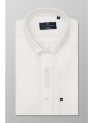 oxford company ανδρικό πουκάμισο μονόχρωμο `sport` - f110-bl10.01a λευκό