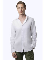 the bostonians ανδρικό λινό πουκάμισο custom fit - anp1552 λευκό