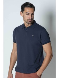 dors ανδρική κοντομάνικη πόλο μπλούζα πικέ με κεντημένο λογότυπο regular fit - 1136001.c12 μπλε σκού