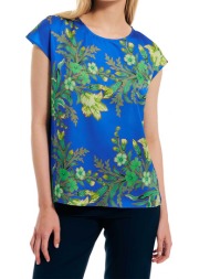 forel γυναικεία μπλούζα με floral print - 078.10.01.115 πράσινο