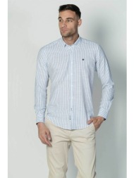 dors ανδρικό πουκάμισο button down με ριγέ σχέδιο και κεντημένο λογότυπο regular fit - 1036021.c01 λ